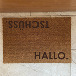 Fußmatte Kokos "HALLO - TSCHÜSS"