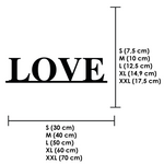 Schriftzug 3D aus Holz "LOVE"