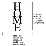 Schriftzug 3D aus Holz "HOME" (2)