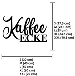 Schriftzug 3D aus Holz "Kaffee Ecke"