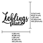 Schriftzug 3D aus Holz "Lieblingsplatz" (2)