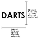 Schriftzug 3D aus Holz "DARTS"
