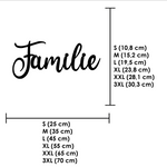 Schriftzug 3D aus Holz Familie | Holz Schriftzug | Wandtattoo Holz | Wanddeko