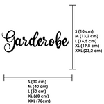 Schriftzug 3D aus Holz "Garderobe"