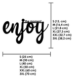 Schriftzug 3D aus Holz "enjoy the moment"