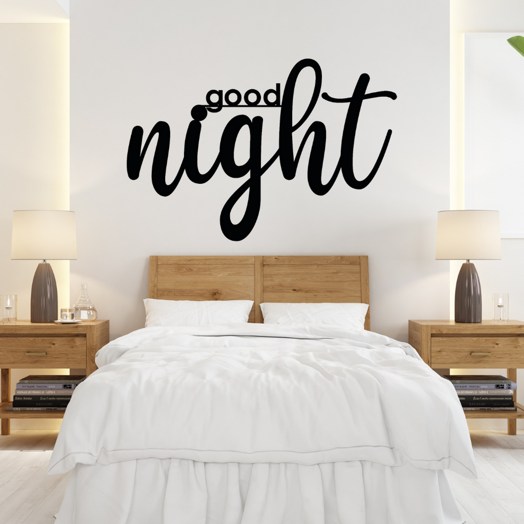 Schriftzug 3D aus Holz "GOOD NIGHT"