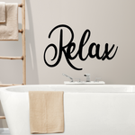 Schriftzug 3D aus Holz "Relax"