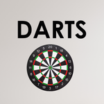 Schriftzug 3D aus Holz "DARTS"