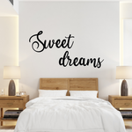 Schriftzug 3D aus Holz "Sweet dreams"
