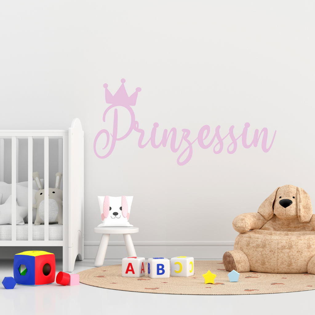 Schriftzug 3D aus Holz "Prinzessin"