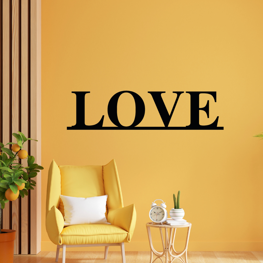 Schriftzug 3D aus Holz "LOVE"