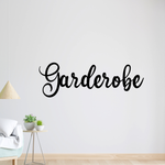 Schriftzug 3D aus Holz "Garderobe"