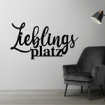 Schriftzug 3D aus Holz "Lieblingsplatz" (2)