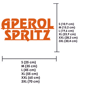 Schriftzug 3D aus Holz "APEROL SPRITZ" | Holz Schriftzug | Wandtattoo Holz | Wanddeko