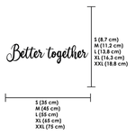 Schriftzug 3D aus Holz "Better together" | Holz Schriftzug | Wandtattoo Holz | Wanddeko