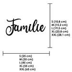 Schriftzug 3D aus Holz Familie | Holz Schriftzug | Wandtattoo Holz | Wanddeko