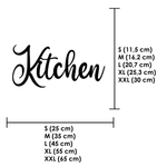 Schriftzug 3D aus Holz "Kitchen" | Holz Schriftzug | Wandtattoo Holz | Wanddeko