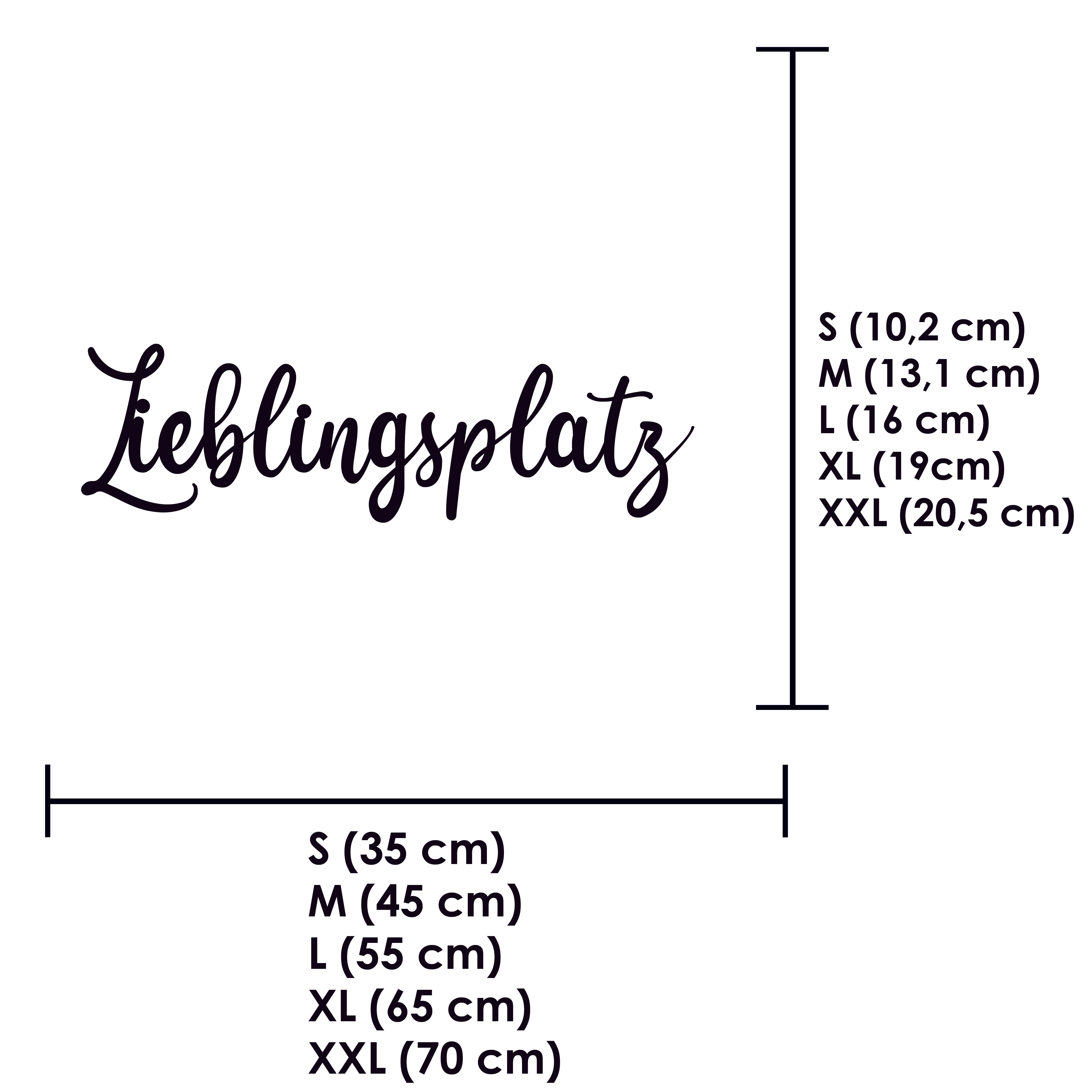 Schriftzug 3D aus Holz "Lieblingsplatz" | Holz Schriftzug | Wandtattoo Holz | Wanddeko