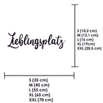 Schriftzug 3D aus Holz "Lieblingsplatz" | Holz Schriftzug | Wandtattoo Holz | Wanddeko