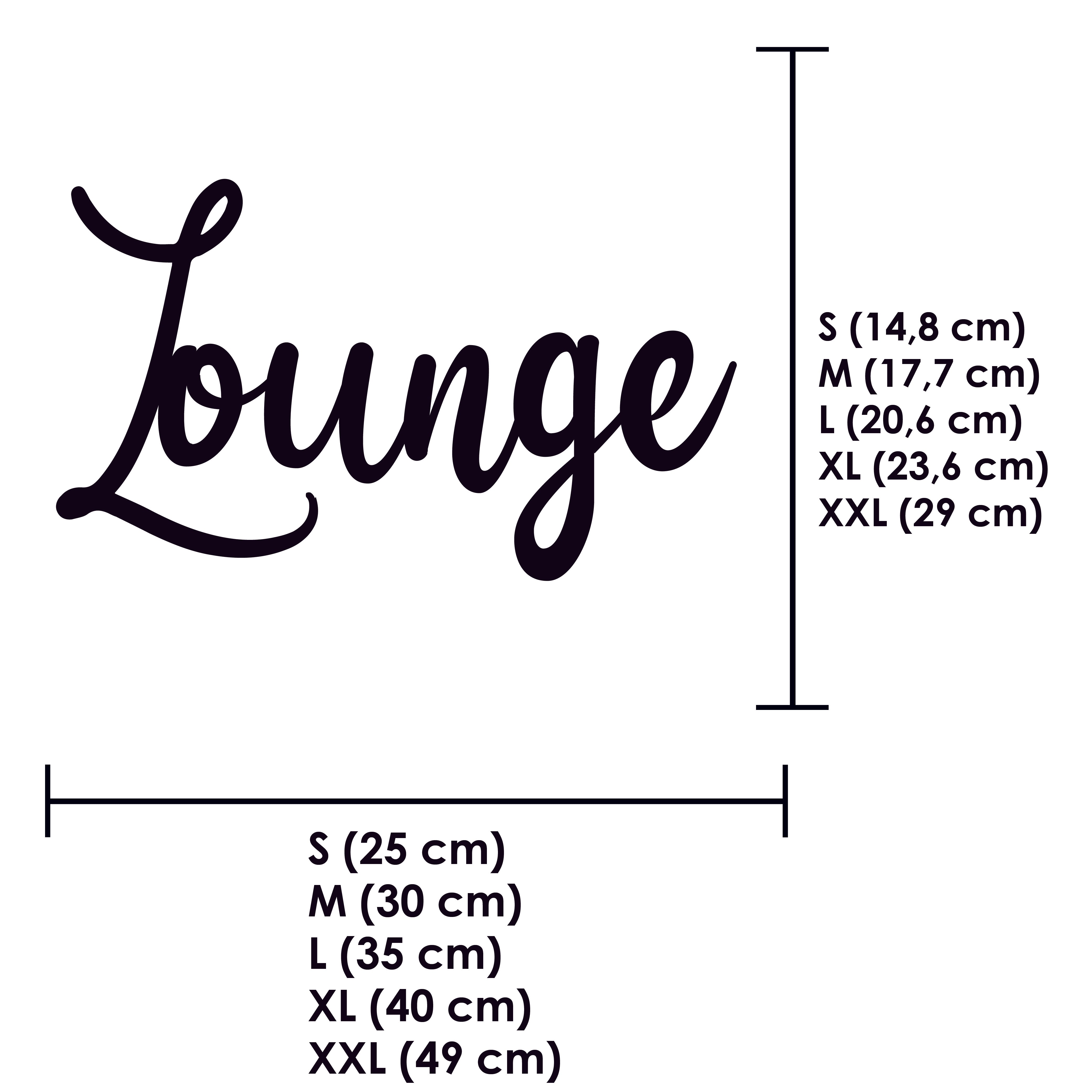 Schriftzug 3D aus Holz "Lounge" | Holz Schriftzug | Wandtattoo Holz | Wanddeko