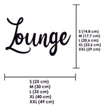 Schriftzug 3D aus Holz "Lounge" | Holz Schriftzug | Wandtattoo Holz | Wanddeko
