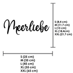 Schriftzug 3D aus Holz "Meerliebe"