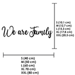 Schriftzug 3D aus Holz "We are Family" | Holz Schriftzug | Wandtattoo Holz | Wanddeko