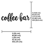 Schriftzug 3D aus Holz "coffee bar" | Holz Schriftzug | Wandtattoo Holz | Wanddeko