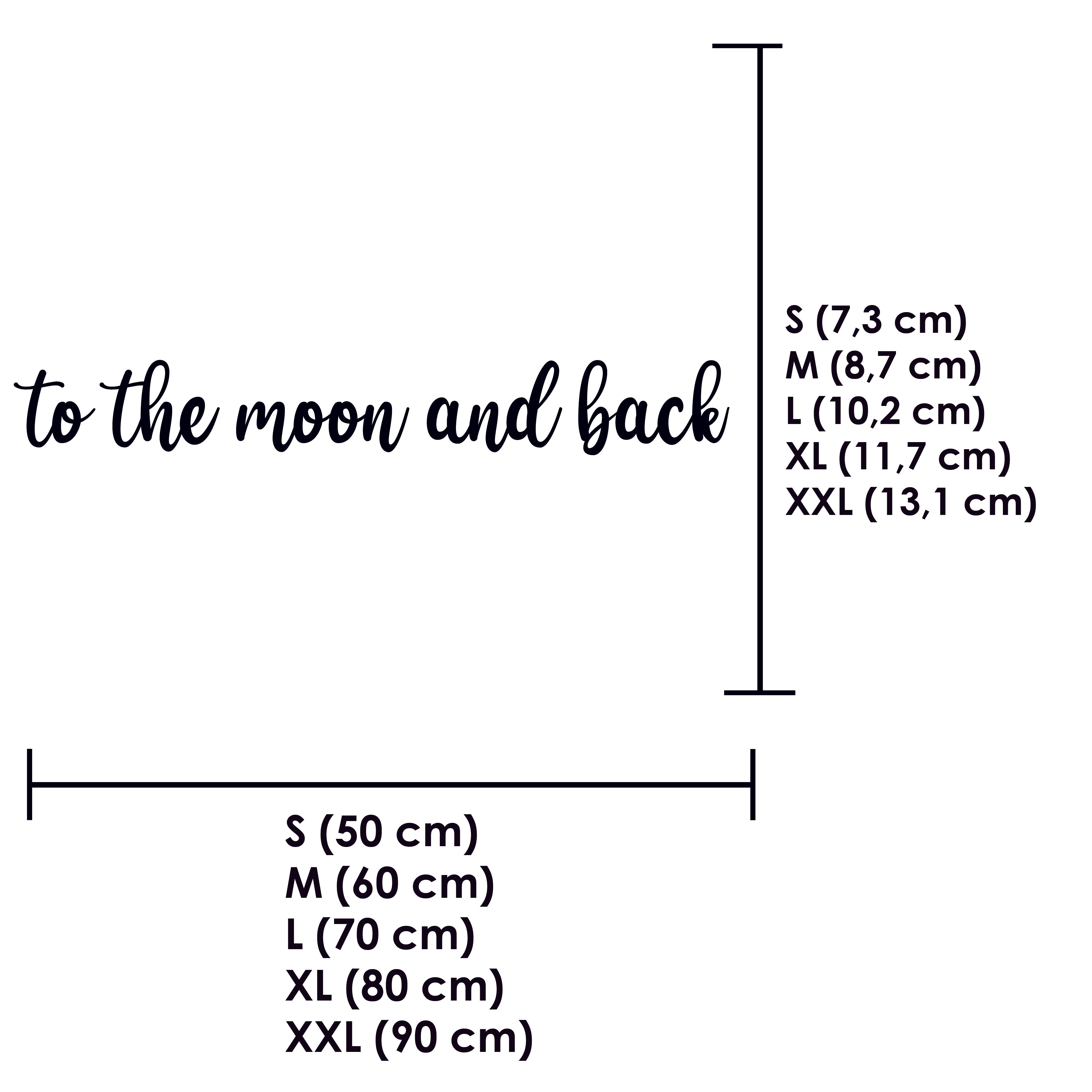 Schriftzug 3D aus Holz "to the moon and back" | Holz Schriftzug | Wandtattoo Holz | Wanddeko