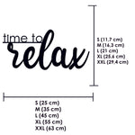 Schriftzug 3D aus Holz "time to relax" | Holz Schriftzug | Wandtattoo Holz | Wanddeko