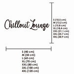Schriftzug 3D aus Holz "Chillout Lounge" | Holz Schriftzug | Wandtattoo Holz | Wanddeko