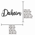 Schriftzug 3D aus Holz "Daheim" | Holz Schriftzug | Wandtattoo Holz | Wanddeko
