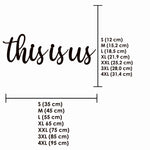 Schriftzug 3D aus Holz "this is us" | Holz Schriftzug | Wandtattoo Holz | Wanddeko