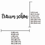 Schriftzug 3D aus Holz "träum schön" | Holz Schriftzug | Wandtattoo Holz | Wanddeko