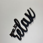 Schriftzug 3D aus Holz "time to relax" | Holz Schriftzug | Wandtattoo Holz | Wanddeko