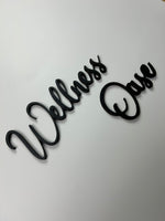 Schriftzug 3D aus Holz "Wellness Oase"