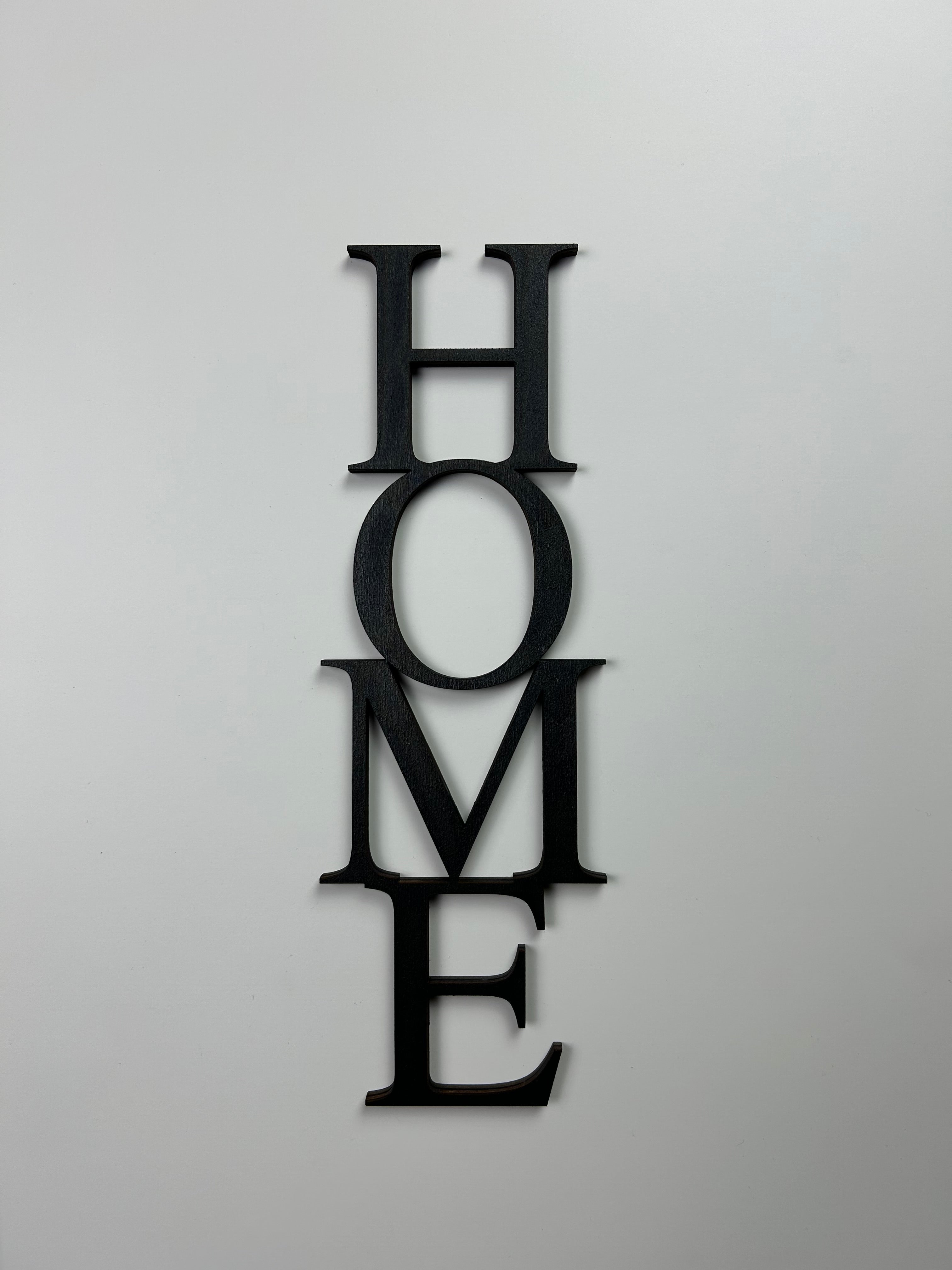 Schriftzug 3D aus Holz "HOME" (2)