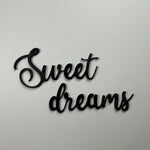 Schriftzug 3D aus Holz "Sweet dreams"