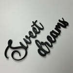 Schriftzug 3D aus Holz "Sweet dreams"