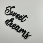 Schriftzug 3D aus Holz "Sweet dreams"
