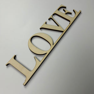 Schriftzug 3D aus Holz "LOVE"