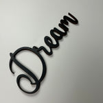 Schriftzug 3D aus Holz "Dream"