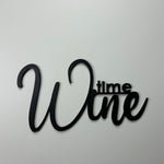 Schriftzug 3D aus Holz "Winetime"