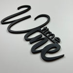 Schriftzug 3D aus Holz "Winetime"