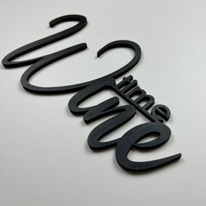 Schriftzug 3D aus Holz "Winetime"