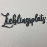 Schriftzug 3D aus Holz "Lieblingsplatz" | Holz Schriftzug | Wandtattoo Holz | Wanddeko