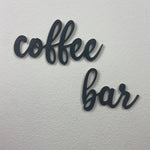 Schriftzug 3D aus Holz "coffee bar" | Holz Schriftzug | Wandtattoo Holz | Wanddeko