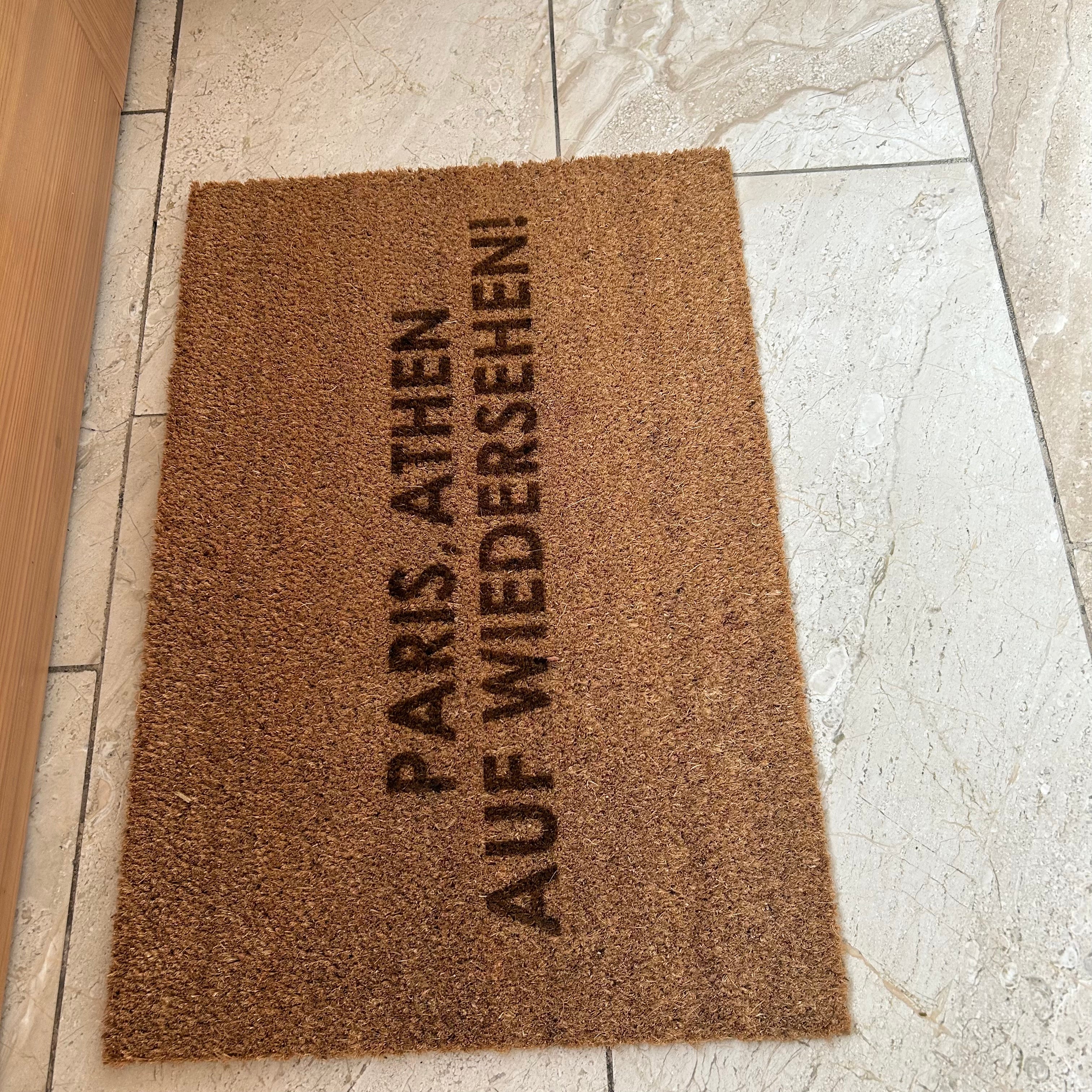 Fußmatte Kokos "PARIS, ATHEN AUF WIEDERSEHEN"