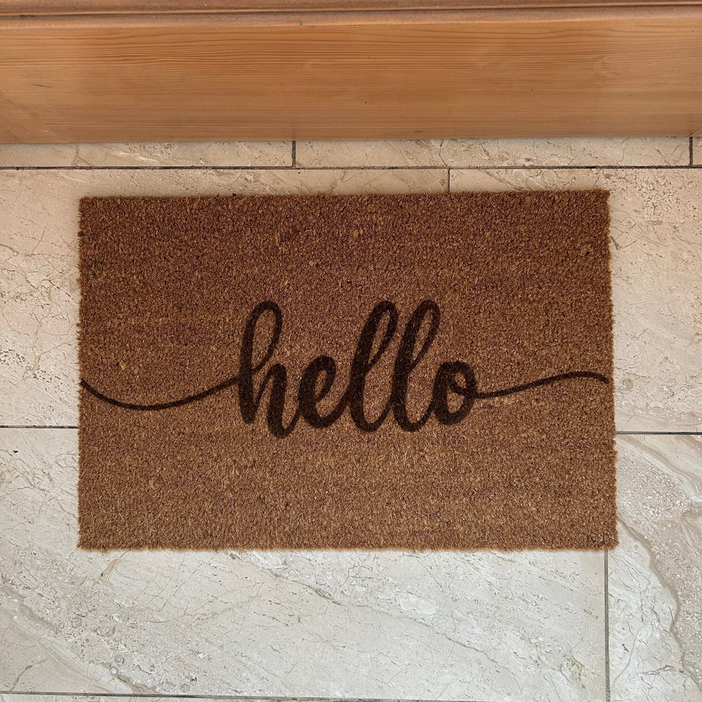 Fußmatte "hello"