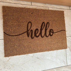 Fußmatte "hello"